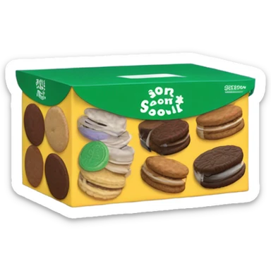 Girl Scout cookie sticker