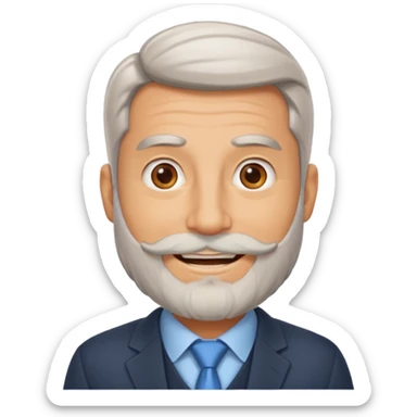 Compliance Boss with light greyed beard , herding policies like a pro sticker