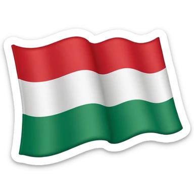 Italy flag with a waving effect sticker