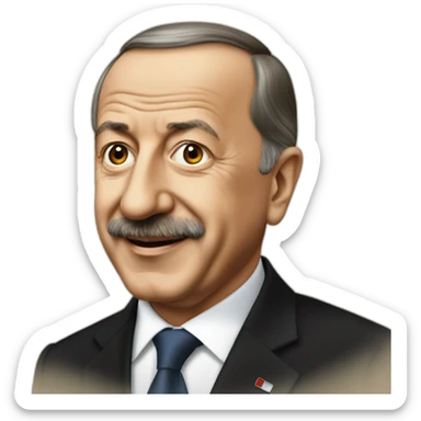 recep tayyip erdoğan as jewish sticker