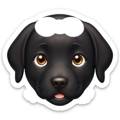 black labrador dog sticker