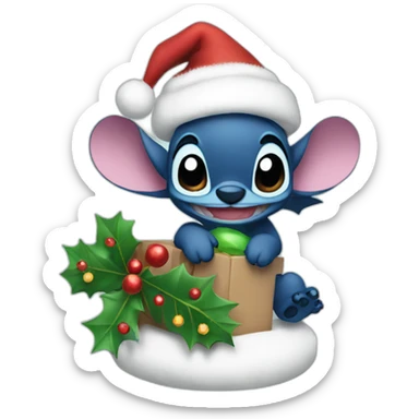 stich christmas sticker