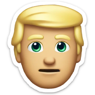 Trump with an American flag sticker