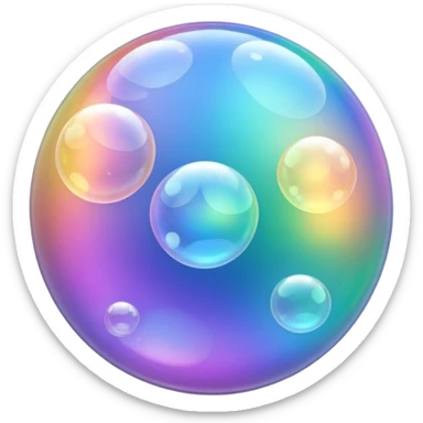 colorful bubbles sticker