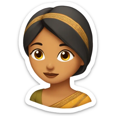 Sleeping desi girl sticker