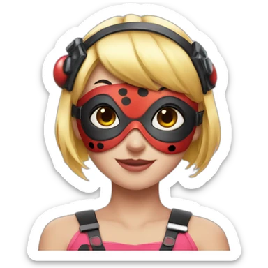ladybug marinette in mask sticker