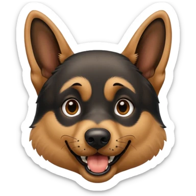 German shepherd bark sticker