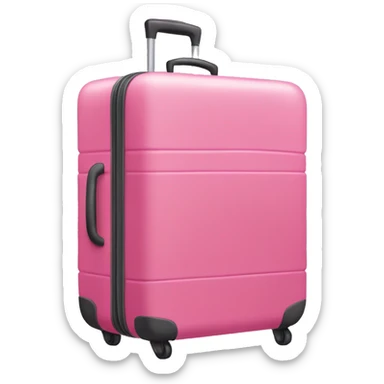 pink luggage  sticker