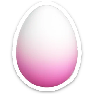 easter light pink white egg gradient sticker