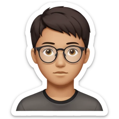 Makena 19 years old boy he’s asian and he wearing a glass he has a dark brown hair and brown eyes he has long but not very long hair maybe he has Undercut sticker