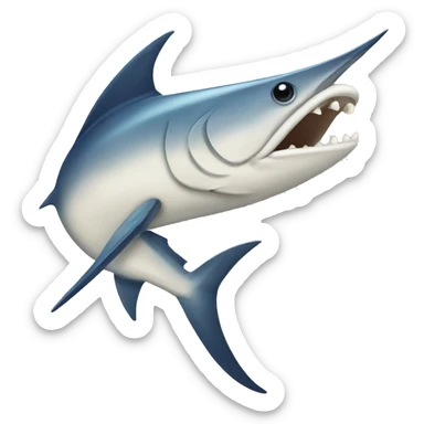 A swordfish emoji sticker