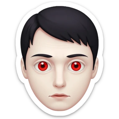 "Ange" diabolique homme sticker