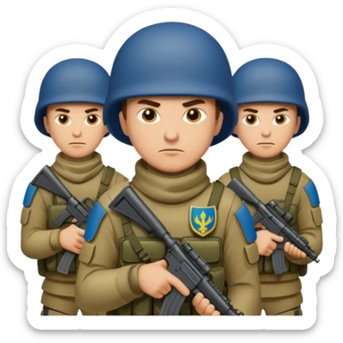 Ukrainian intelligance agency warrior men company group team one sticker