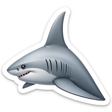 shark fin sticker
