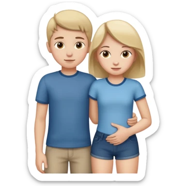 Boy hand on girl booty ass sticker