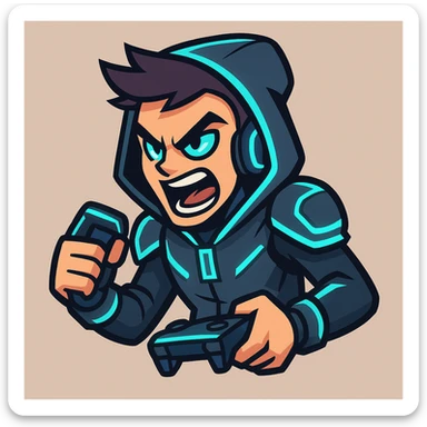 logo for NOS LEAGUE, futuristic tech style, glowing accents, esports team logo, no text sticker