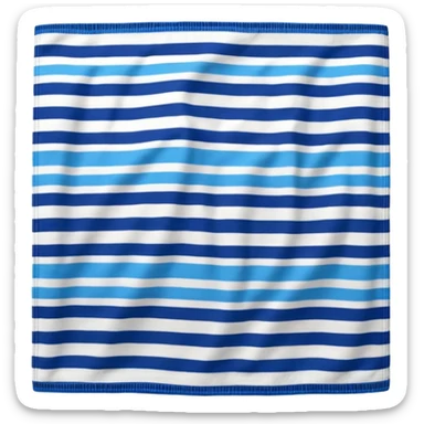 Beach towels blue and white sticker