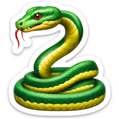 snake crawling  sticker