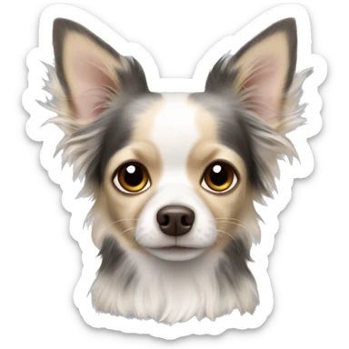 chihuahua longhair Merle sticker