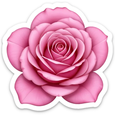the petal of a pink rose sticker