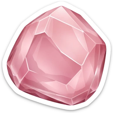 make a rose quartz rock emoji sticker