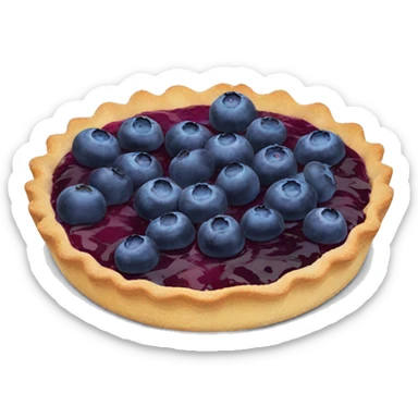 Blueberry tart sticker