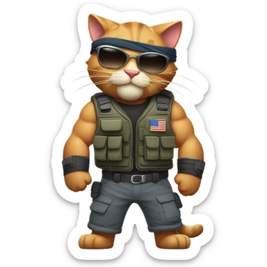 Meowscles from Fortnite sticker