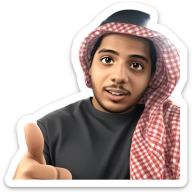 thumbs up in car interior sticker