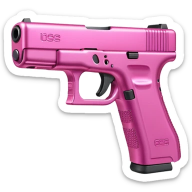 Pink glock sticker