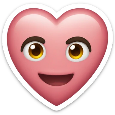 Heart eyes sticker