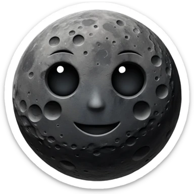 old black moon sticker