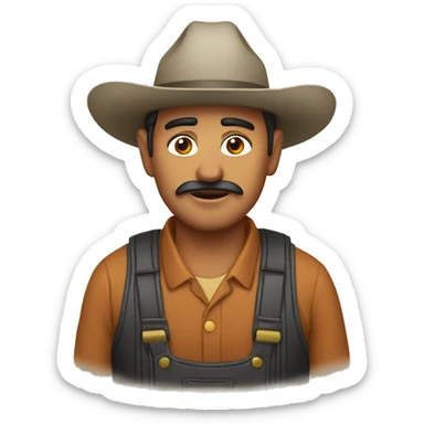 Mexican farmer  sticker