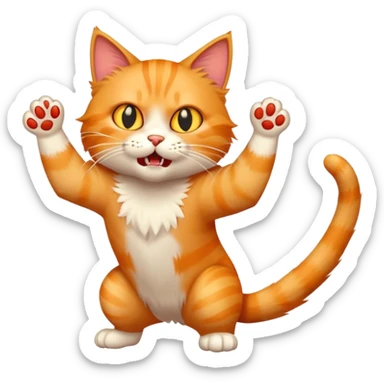 cat attack --- sticker