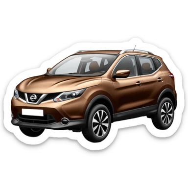 Nissan quashqai brown sticker