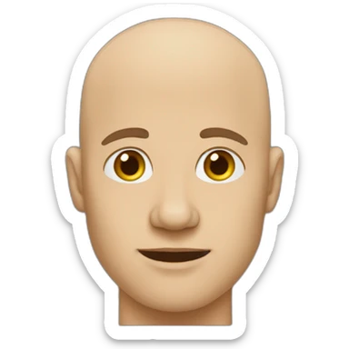 Bald guy that’s racially ambiguous sticker