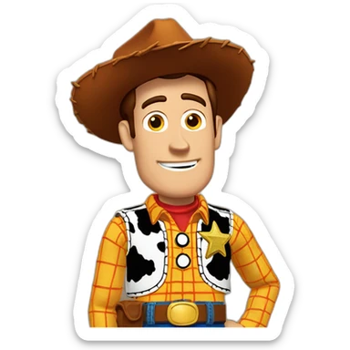 Woody toy story sticker