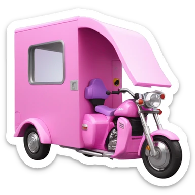 Barbie Caravan-motor trike sticker