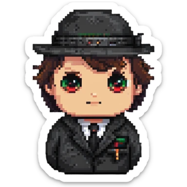 Штирлиц, the spy, with a mysterious expression sticker