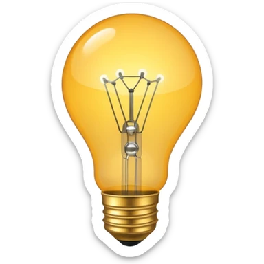 light bulb with small network nodes around sticker
