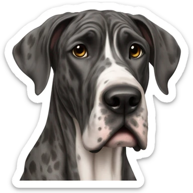 Great dane brindle sticker