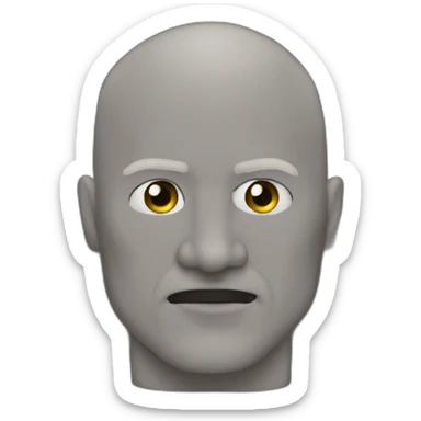 Bane bald head sticker