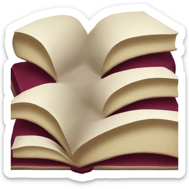 book burgundi sticker