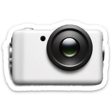 white  disposable camera sticker