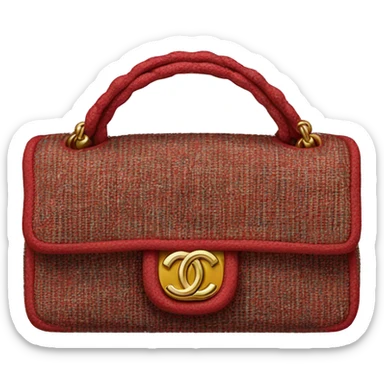 Tweed red chanel bag sticker