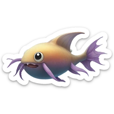 Weird sea creature sticker