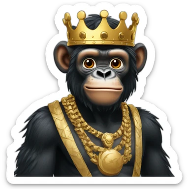 King-bonobo sticker