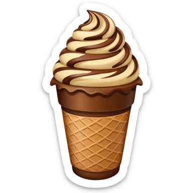  Mocha ice cream sticker