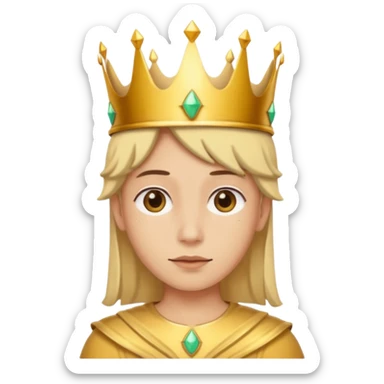 aggiungi una corona sulla testa sticker