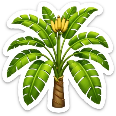 Banana tree sticker