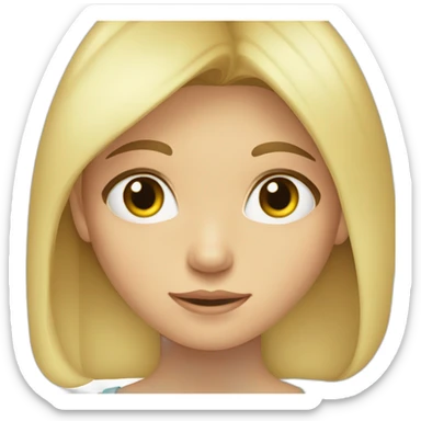 niña-rubia-ojos celestes sticker